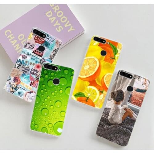 For Huawei Honor 7A Pro AUM-L29 5.7 inch Case TPU Silicone Phone Case on Honor 7A Pro 7 A Pro 7APro Cases Cover Cute Soft Bumper
