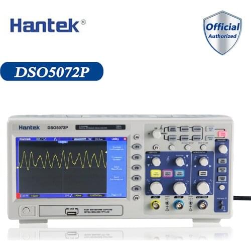 Hantek DSO5072P Digital Handheld Storage Oscilloscope 2 Channels 70MHz 1GSa/s USB Oscillograph