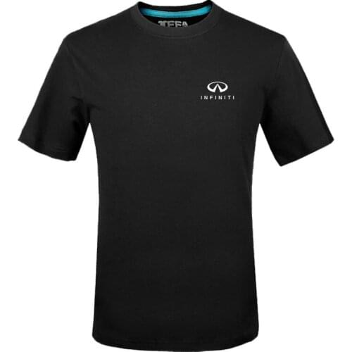 2021 Infiniti Logo T Shirt Letter Printed Fashionable Round Neck T-shirts Short Sleeve T-shirt