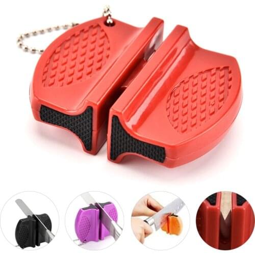 Mini Ceramic Rod Knife Sharpener Two-stage Tungsten Portable Butterfly Type Whetstone Sharpener Knives Stone Kitchen Tools