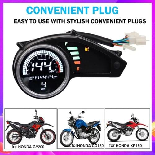 2021 Motorcycle panel Speedometer LED Digital Odometer Motorbike Tachometer For Honda Offroad XR150 XR-150L XL150 CG150 GY200