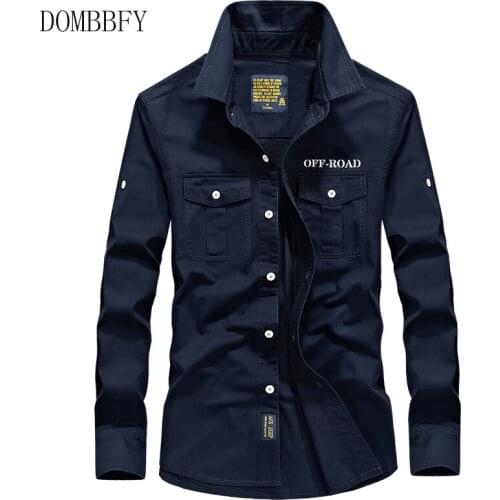 Mens Tactical Shirt Male Long Sleeve Lapel Army Shirt Cotton Tops Outdoor Sports Military Shirts Training Clothes Plus Size 6XL