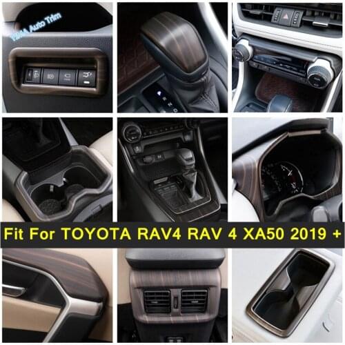 Auto Styling Outside Door Rearview Mirror Shell Cover Trim Fit For TOYOTA RAV4 RAV 4 XA50 2019 2020 2021 Chrome Carbon Fiber