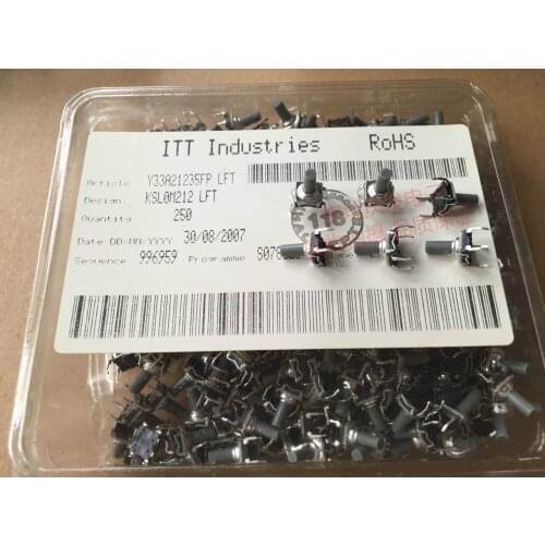 Original French C&K KSL0M212 Touch Switch Waterproof and Dustproof 7.4*7.4*10 Tactile Switch