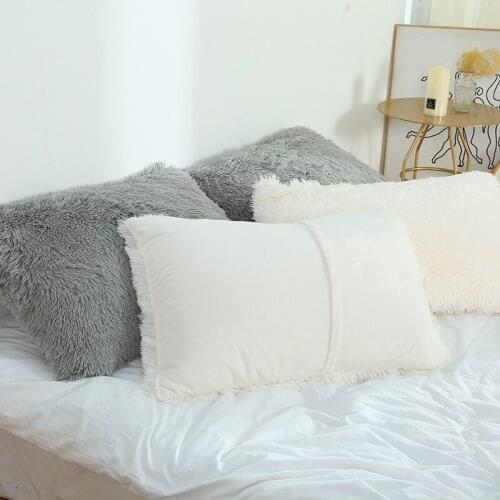 Plush Pillowcase Home Decor Pillow Covers 50x70cm Living Room Bedroom Sofa Decorative Pillow Case Shaggy Fluffy Cushion Cover