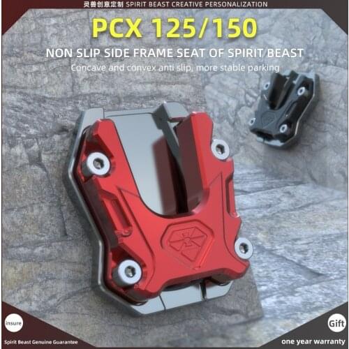 Spirit Beast Motorcycle Anti-skid Side Stand Support Base Kickstand Cover for Honda PCX125 PCX150 Suzuki Yamaha Kawasaki Vespa