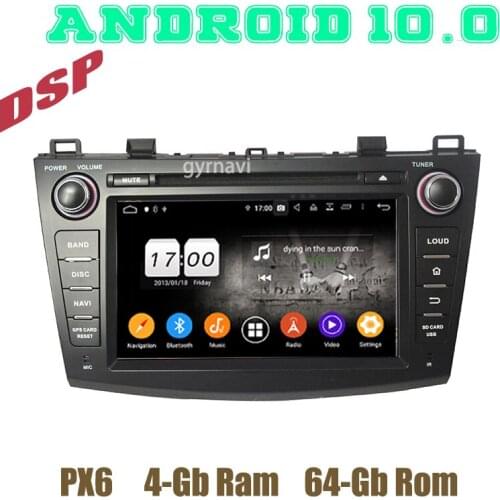 Px6 Android 10.0 Car GPS dvd dsp Multimedia player for mazda 3 2010 2011 2012 2013 with wifi usb 4+64GB Auto Stereo Headunit