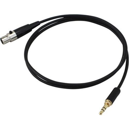 3.5mm Jack to 3Pin Mini XLR Female for BM800 PC Headphone Mixer Microphone Stereo Camera Amplifier 0.5M