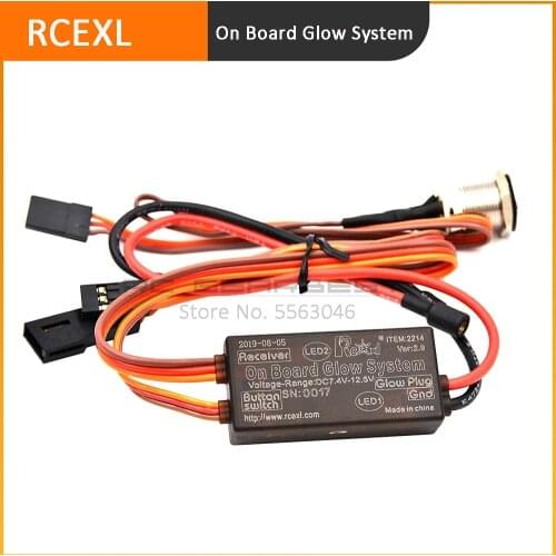 RCEXL Universal On Board Glow System Methanol Engine Ignition With LED Indicator