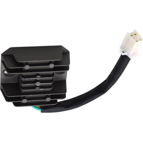 12V Voltage Regulator Rectifier 4 Wires for GY6 125cc 150cc ATV Dirt Bike Go Kart Moped and Scooter