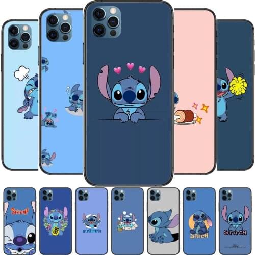 Stitch Anime Phone Cases cover For iphone 11 Pro Max case 12 8 7 6 S XR PLUS X XS SE 2020 mini mobile cell shell funda bag