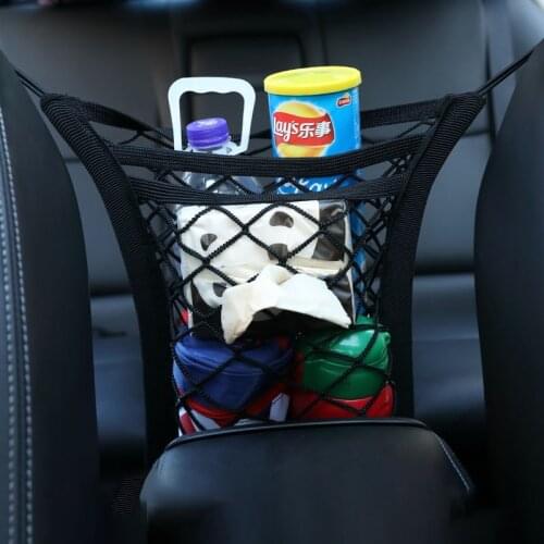 Rear Seat Back Storage Bag Universal Travel Pocket Bag Network Mesh Trunk Car Organizer Net goods Stowing Tidying Accessories