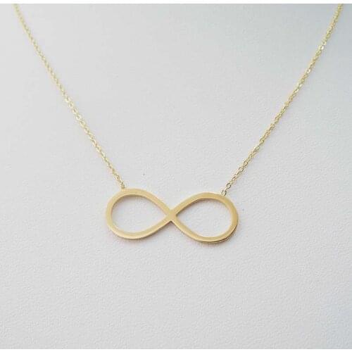 High quality top fashion necklace ,stainless steel ,anti-allerge , 8 shape pendant necklace