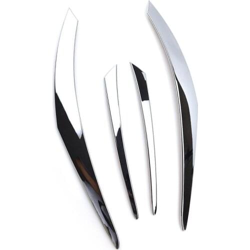 For Mazda Cx5 2012 2013 2014 2015 2016 Chrome Rear Tail Light Taillight Lamp Cover Trim Lid Eyelid Eyebrow Molding Garnish