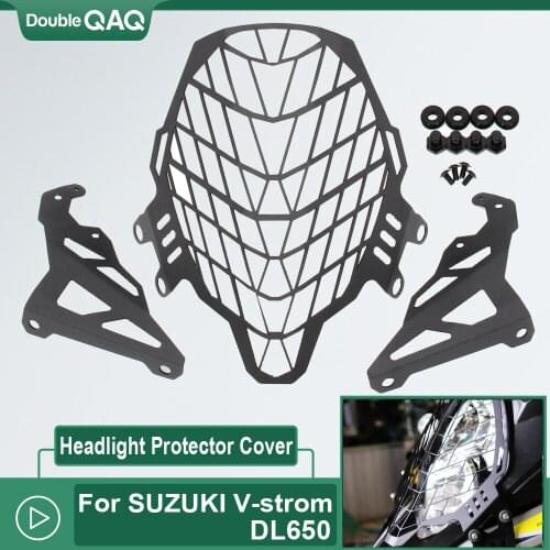 Motorcycle Headlight Protector Guard Lense Cover Cooled For SUZUKI DL650 V-strom DL 650 Vstrom 650 2017 2018 2019 2020