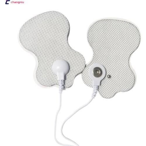 Freeshipping 100pcs/lot (50 Pairs) Good Quality white non-woven Electrode Pads for Digital Tens Acupuncture,massager