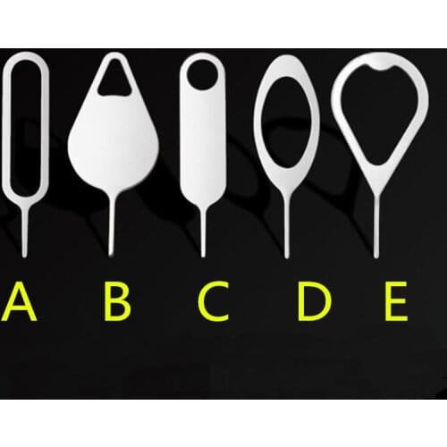 100Pcs/lot Metal Universal Sim Card Tray Pin Ejecting Removal Needle Opener Ejector For Mobile phone