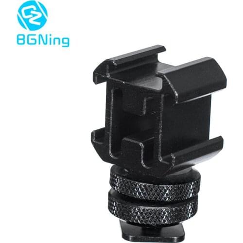 3 Cold Shoe Camera Mount Adapter Extend Port for Canon Nikon Pentax DSLR Cameras for Mic Microphone LED Video Fill Light