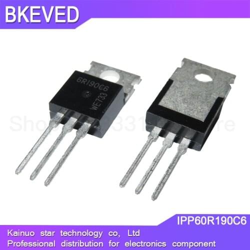 5pcs IPP60R190C6 TO-220 6R190C6 60R190 TO220 600V 18A new original