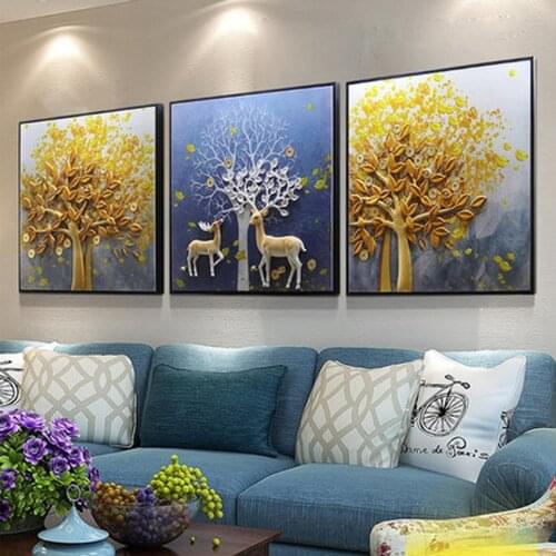 DIY 5D Diamond Embroidery Fortune deerr Round Square Diamond Mosaic Diamond painting Home Furnishing decoration Diamond painting