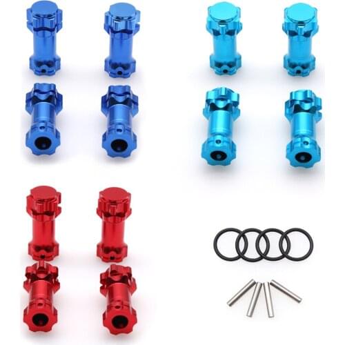 4pcs 17mm Wheel Hex 30mm Longer Enhanced Mount Adapter Cover Hub For HSP 1/8 Scale Truggy RC Spare Parts