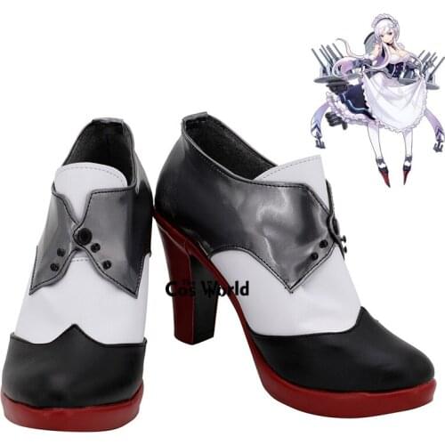 Azur Lane Bilanbeierfasite Games Customize Cosplay High Heels Shoes