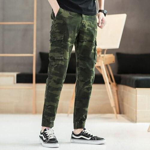 2019 Tactical Pants Military Cargo Pants Men Knee Army Airsoft Solid Color Clothes Combat Trousers Woodland Multi pockets F67