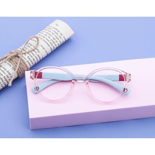 Childrens Pink Spectacle Frames Student Spectacle Frames Myopia Spectacles Silica Gel Amblyopia Childrens Spectacle Frames