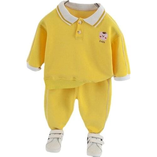 New Spring Autumn Baby Girl Clothes Suit Children Boys Cotton T-Shirt Pants 2Pcs/Sets Toddler Casual Costume Kids Sport Clothing