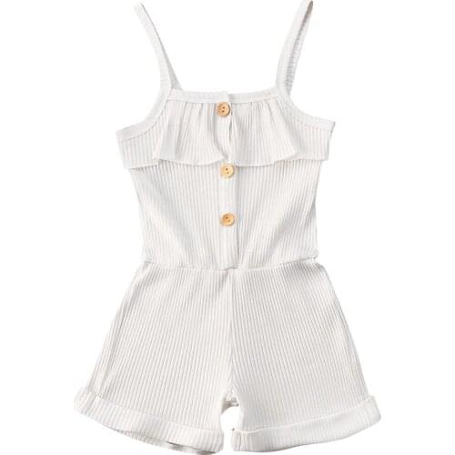 Baby Romper 2020 Newborn Baby Girl Sleeveless Romper Jumpsuit Playsuit Sunsuit Clothes Set 0-5Y