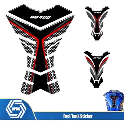For Honda CB400 CB 400 All Years 3D Carbon Fiber Motorcycle Fuel Tank Pad Protection Sticker Fuel Tank Sticker