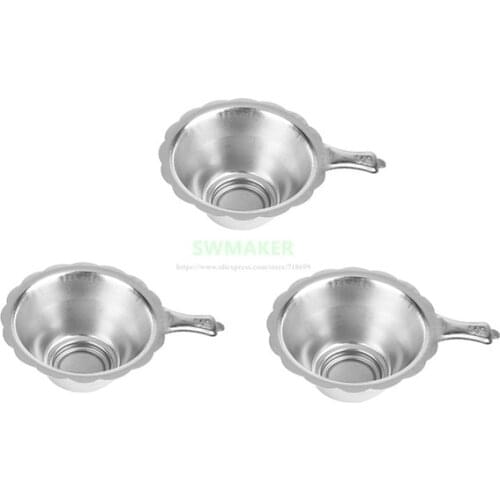 3pcs DLP/SLA 3D Printer Parts Stainless Steel UV Resin Filter Cup Funnel Disposable for Wanhao D7 or other 3D Printer