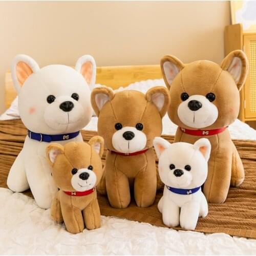 Simulation Dog Pomeranian Doggy Cartoon Pillow Stuffed Soft Plush Animal Dolls Home Decro For Girl Kids Children Baby Gift Newr