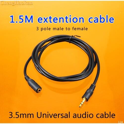 ChengHaoRan 3 poles Jack 3.5 mm Aux Extension Cable Headphone for iPhone 6 6s Xiaomi redmi 5 plus Huawei P20 lite Audio Cable