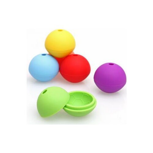 Candy Color Ice Cube Tray Summer Cool Silicone Ice Mold Football-shaped Ice Cream Makers Fans Supplies Creative Cooking Tools