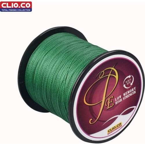 CLIO.CO Brand 300M 328Yards Braided Wire Fishing Line 4 stands 6LB 10LB 22LB 60LB 80LB 100LB Multifilament Fishing Line