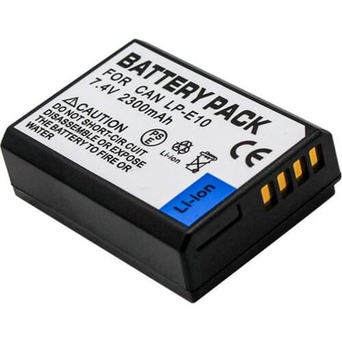 LP-E10 Battery Pack for Canon EOS 1100D, 1200D, 1300D,1500D, 2000D, 3000D, 4000D and EOS Rebel T3, T5, T6, T7 Digital SLR Camera