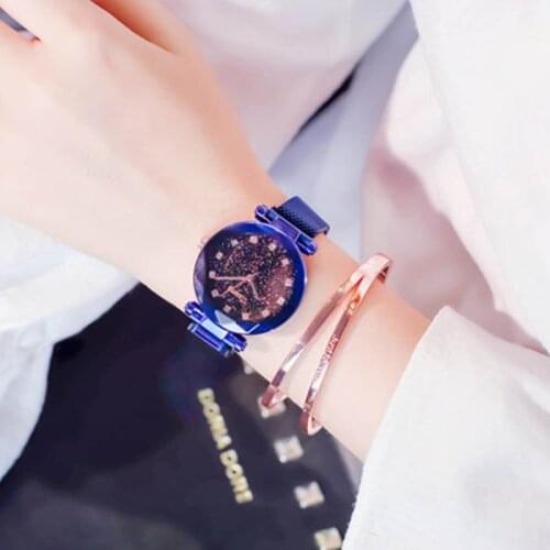 Fashion Trend Multicolor Casual Student Ladies Watch Luxury Starry Sky Series Waterproof Quartz Watch