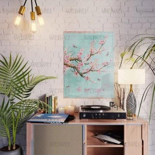 Modular Plum Blossom Hd Prints Red Flowers Pictures Home Decoration Painting Branch Canvas Poster No Frame Wall for Living Room