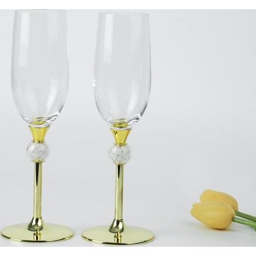 Gift Box Set Crystal Wedding Toasting Champagne Flutes Glasses Drink Cup Party Marriage Wine Decoration Cups For Wedding Party