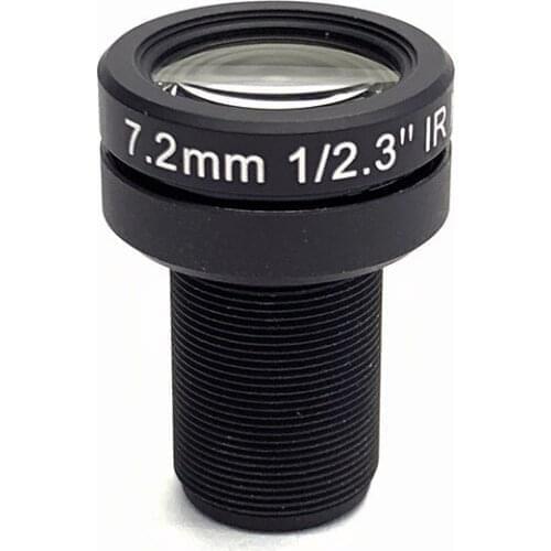 7.2mm No distortion CCTV Lens 10MP 4K 1/2.3" F2.4 M12 Board Lens For CCTV Surveillance Security UHD 4K IP Camera SL-ND07224B4K