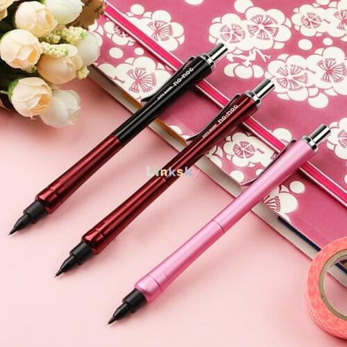 OHTO No-noc Auto-feed Mechanical Pencil 0.5mm, Strong Metal Barrel,With An Eraser Under The Button,Students School supplies