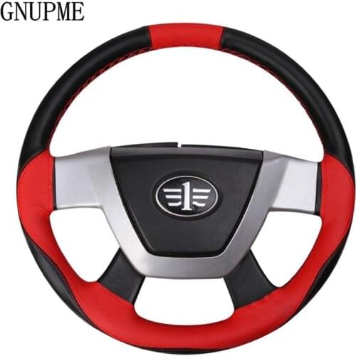 Microfiber Leather Braiding Truck Steering Wheel Covers Braid on The Steering Wheel for Car Interior Accessories 42 45 47 50cm