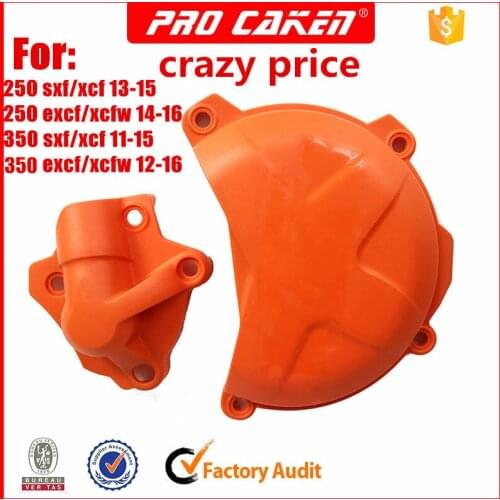Plastic clutch case cover Water Pump Cover Guard Protector for ktm sxf xcf exc-f xcf-w 250 350 MX enduro motorcycles motocross
