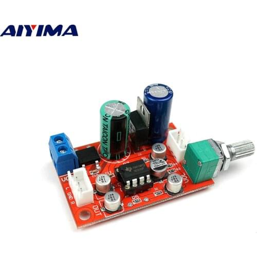 AIYIMA NE5532 Op Amp Preamplifier Board With Volume Potentiometer Single Power Supply