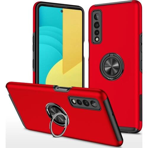Magnetic Ring Stand Case For LG Stylo 7 Stylo 6 Aristo 6 K51S K41S K52 K53 PC TPU Anti Falling 360 Full Protection Phone Cover