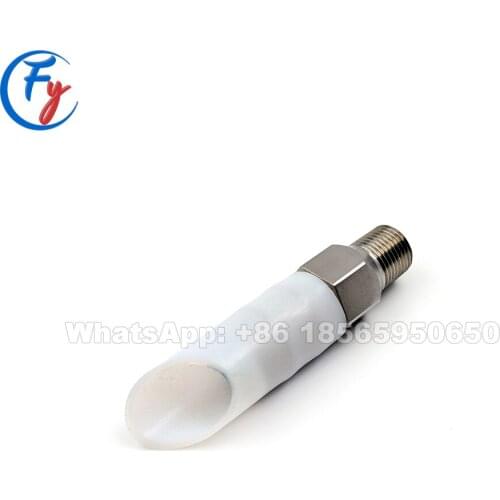 Rubylith core needle jet spray nozzle with PTFE sleeve, tail cutter nozzle, nozzle for paper and pulp industry