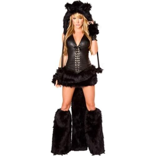 Hot sale Sexy Animal Costume, Cosplay Fox, Woman Halloween Costume