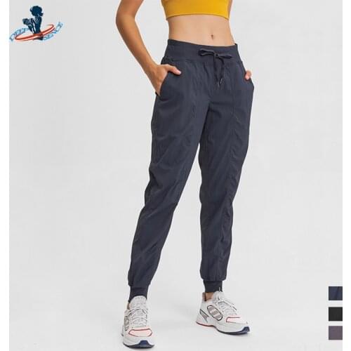 DEEPSENCE Womens Sports harem pants Yoga With Pockets Clothing Female Workout Gym Fitness Autumn Winter loose Joggers Pants