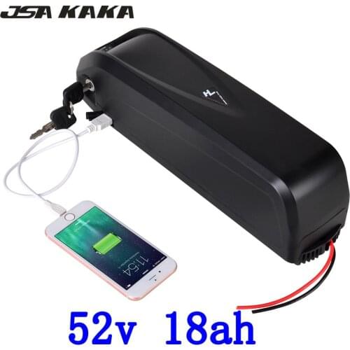 US EU No Tax 51.8V 52V 17.5Ah with 5V USB hailong for Sanyo cell Li-ion Battery 48V 1000W Electric Fat Bike Hailong Battery